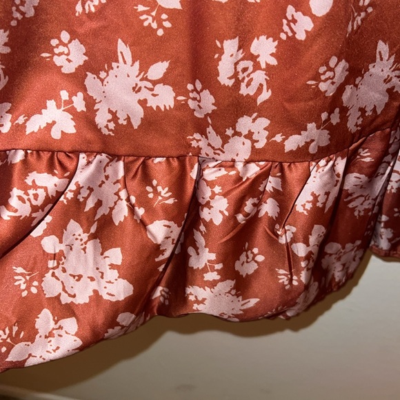 Flower Grown Wild Satin Mini Dress 💐 D26 - Picture 8 of 8